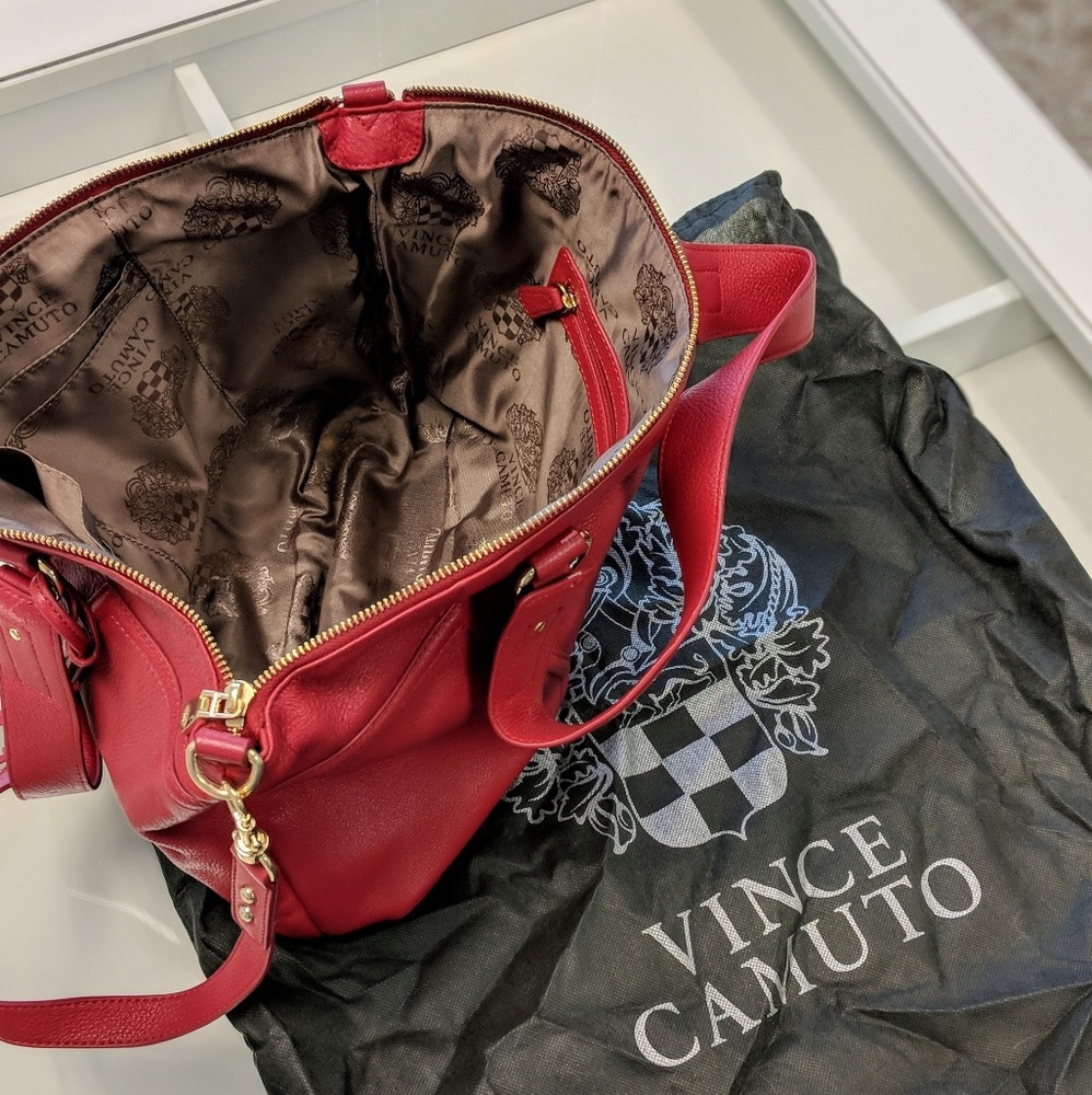 Vince Camuto Red Leather Bag